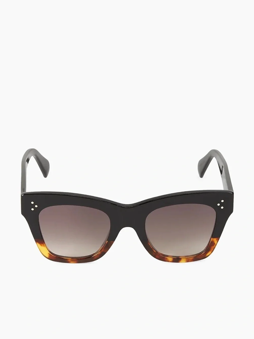 Celine Black and Tortoiseshell Cat-Eye Sunglasses